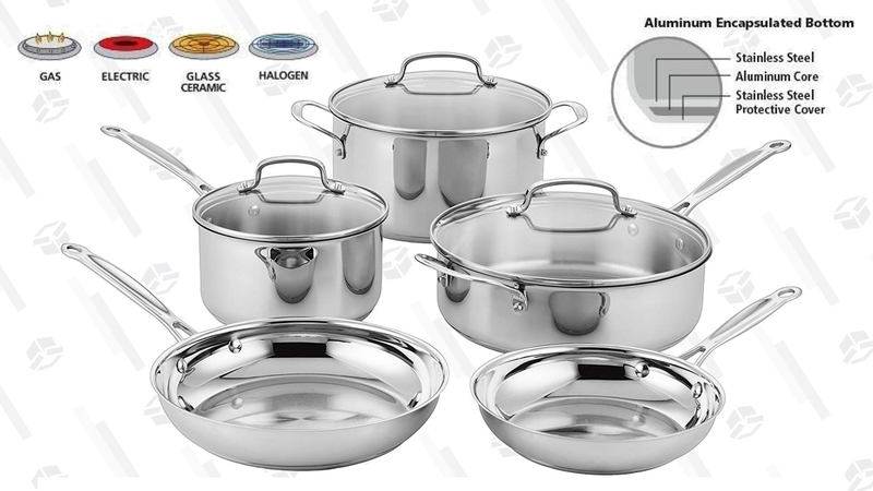 Set de cocina Cuisinart de 8 piezas de acero inoxidable | $100 | AmazonGráfico: Erica Offutt